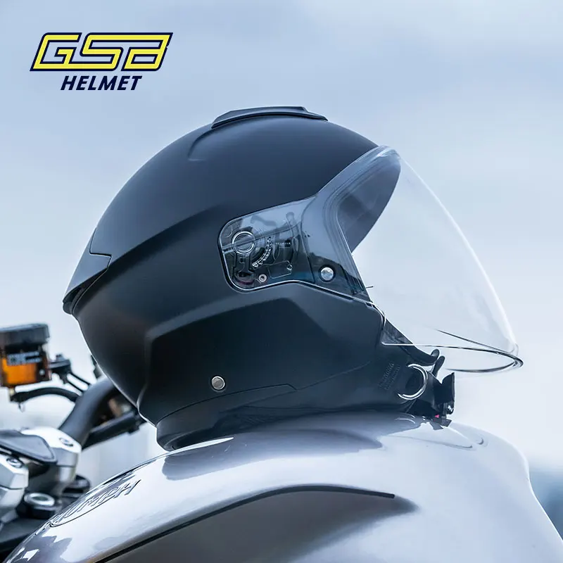 Motorcycle Helmet Motorbike Half Helmet Moto Downhill Off-road Helmets Four Seasons Removable Liner Safety Cap 3C Certification enlarge