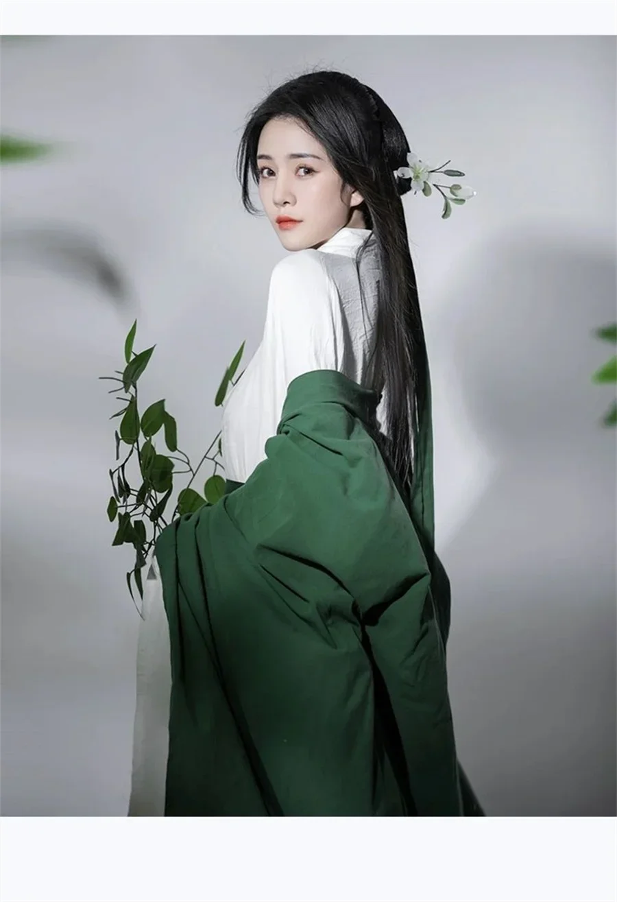 Hanfu-Кардиган traditionnel en mousseline de soie pour femmes, manteau de style chinois, Pure Han Tang Prairie, vêtements (art.: 3920ccf3ed628) - 3920ccf3ed628