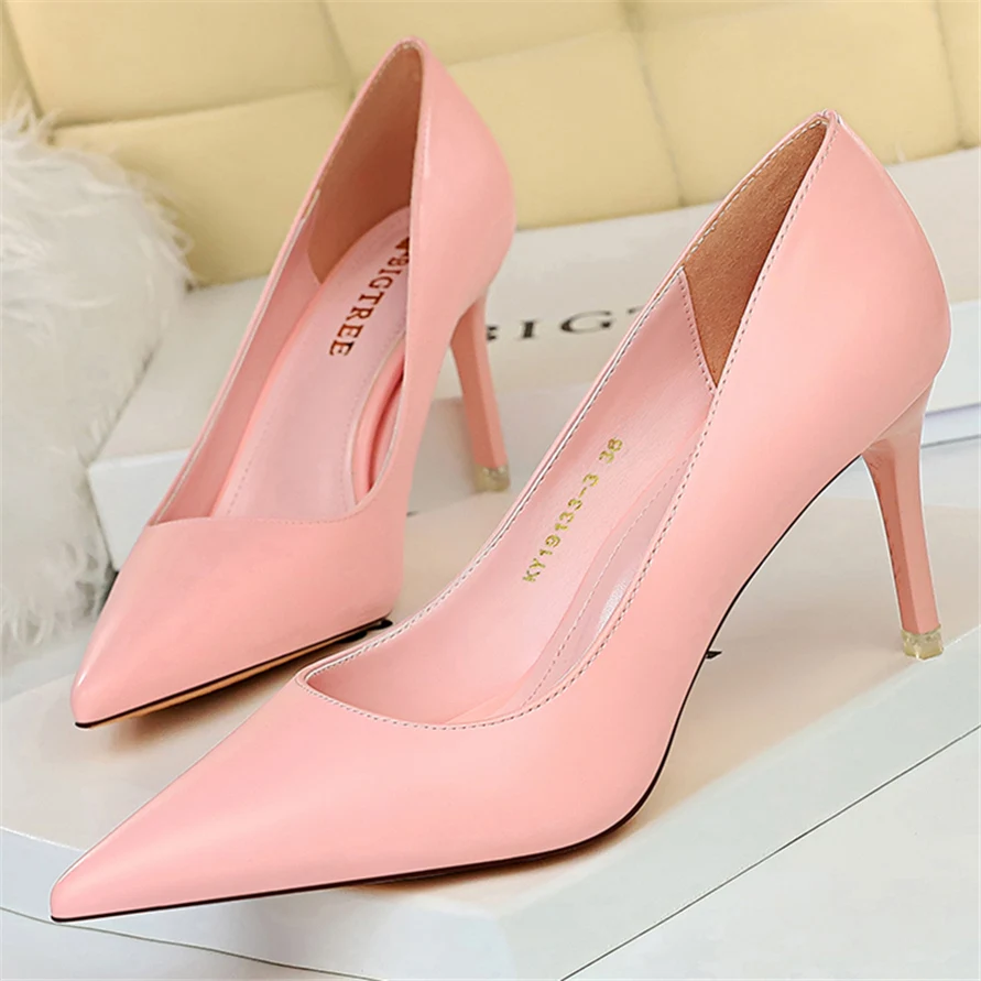 

Туфли-лодочки женские на шпильке 2023 см, розовые, синие