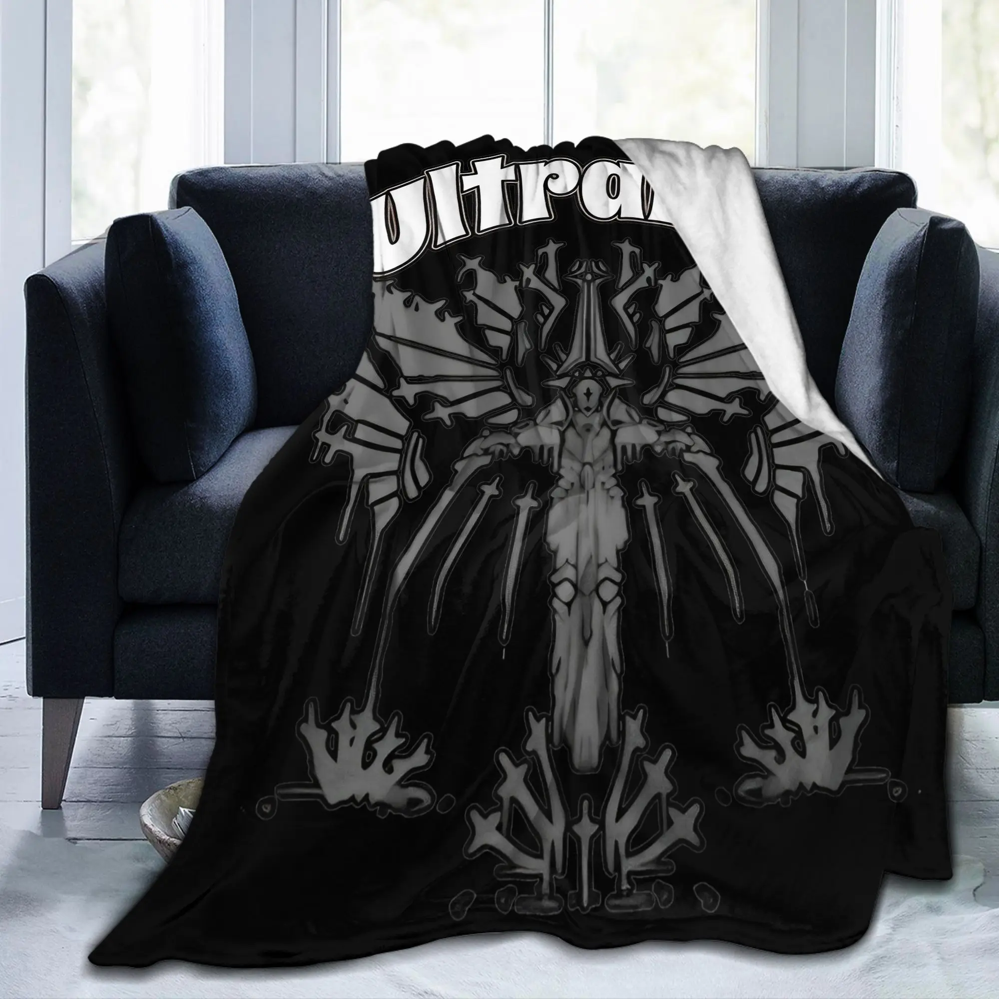 Фото Одеяло Ultra Kill Ultrakill для стрельбы из кораллового флиса, плюшевое всесезонное многофункциональное теплое одеяло V1 Rock, покрывала №2