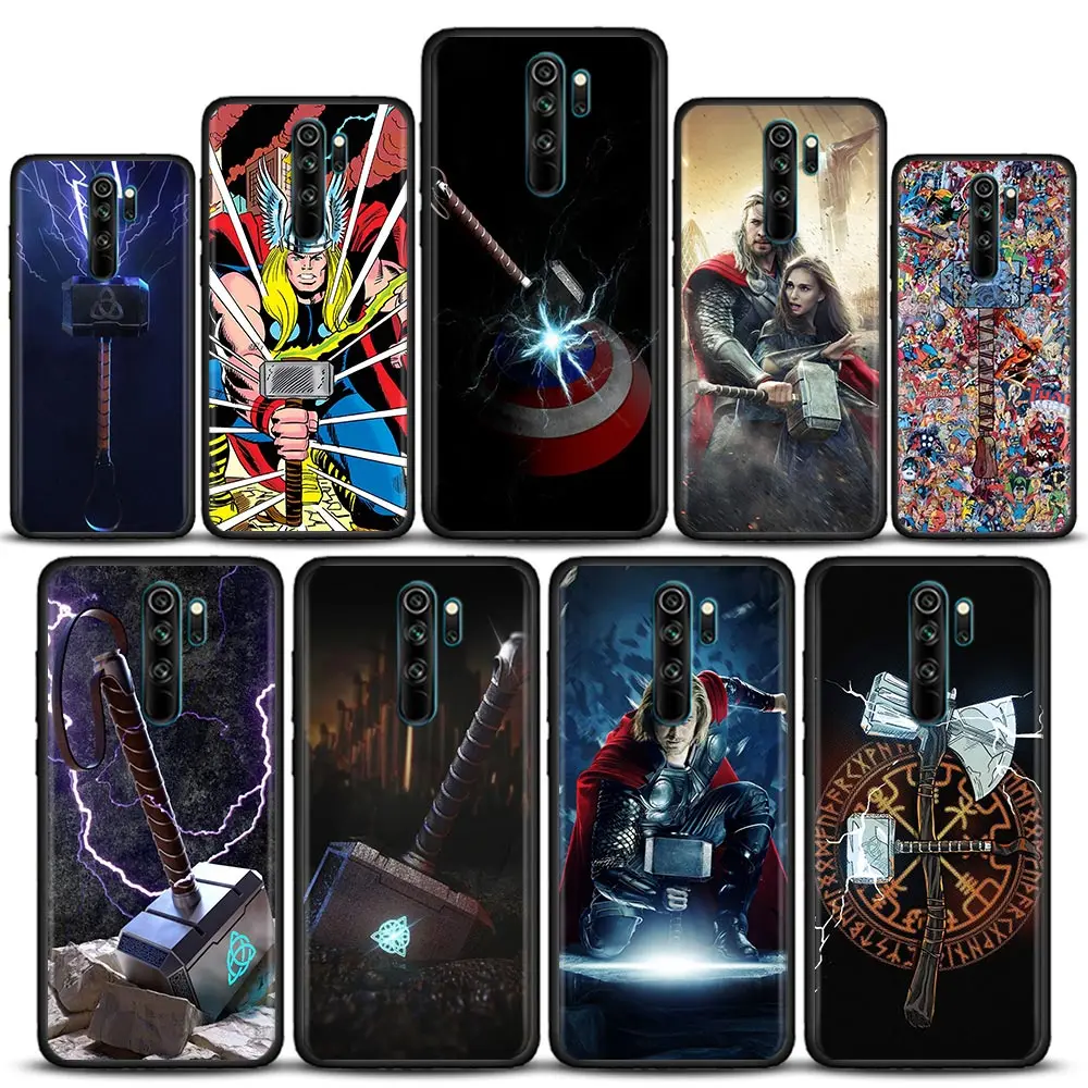 

Funda Xiaomi Redmi 9 C NFC 9T 9A 10 8A 7 6 Case Cover For Red mi K40 K50 Pro Plus Coque Thor Hammer Marvel Thor