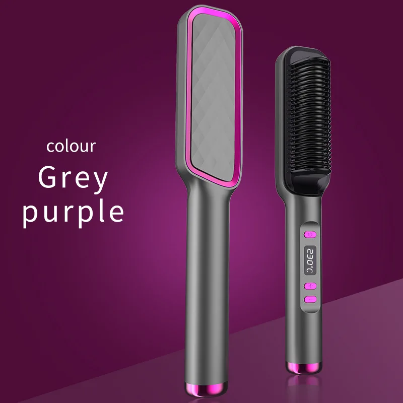 

NEW Anion Hair Straightener Comb No Injury Hair Curler Brush Hair Comb Straighteners Curling Hair 3 / 30 Gears Iron Hair Brush