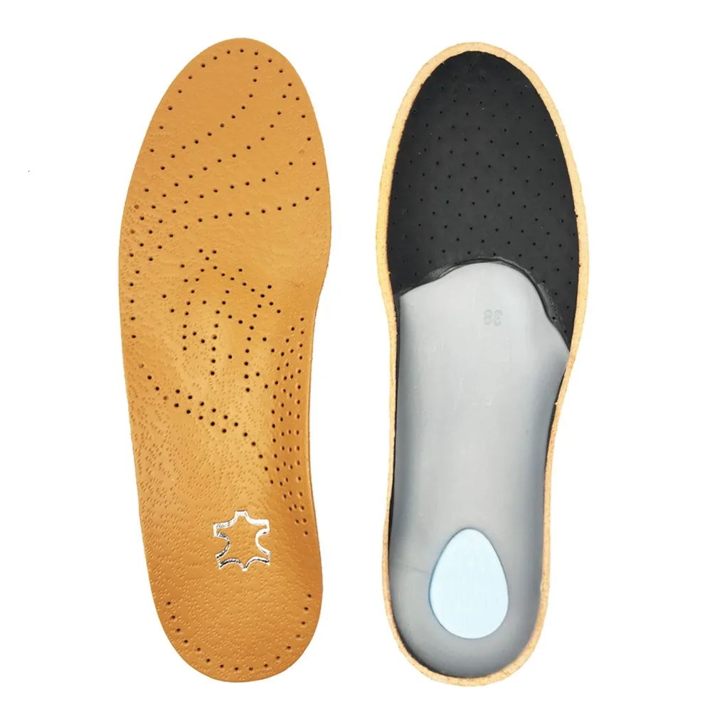 

1pair Leather Orthopedic Insole For Shoes Flat Feet Arch Support Shoes Sole Insoles Sports Fitness Unisex Pads Foot Care On Sale