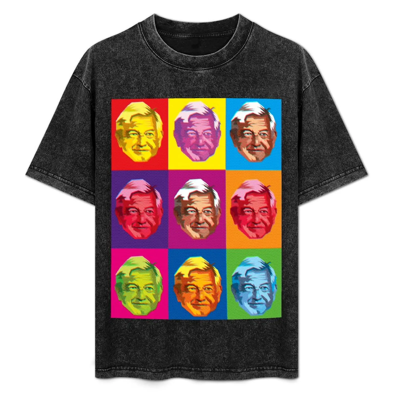 Andres Manuel Lopez Obrador футболка в стиле поп-арт дизайнерские рубашки одежда рубашка Croswit