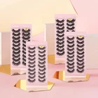 1053 пар, мультиупаковка, 3D норковые ресницы, накладные ресницы, ручная работа, пушистые Поддельные ресницы, натуральные ресницы для макияжа, 3d Искусственные ресницы для глаз