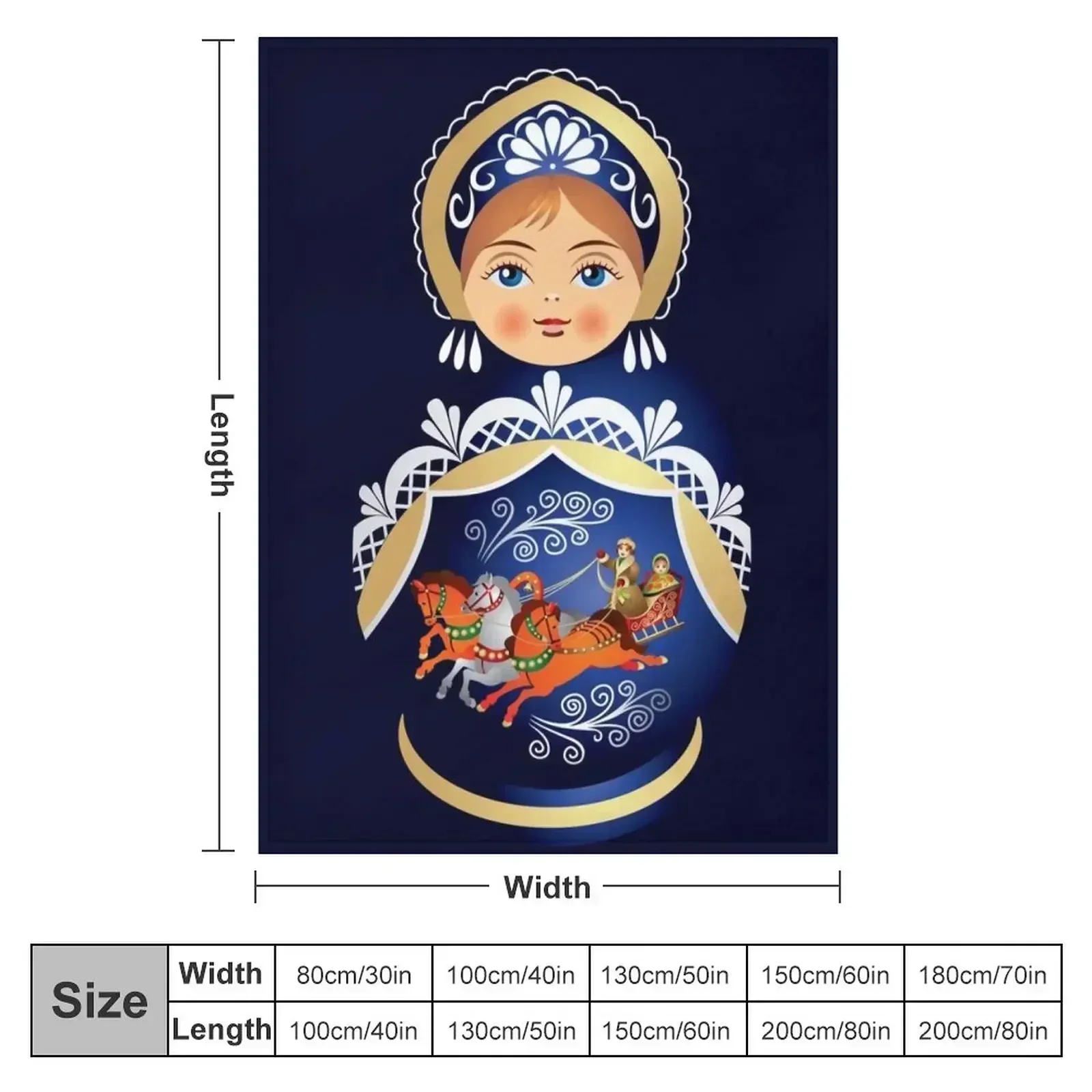 Бабушка Матрешка Русская кукла Пледы Одеяла Диваны Украшения Утяжеленный