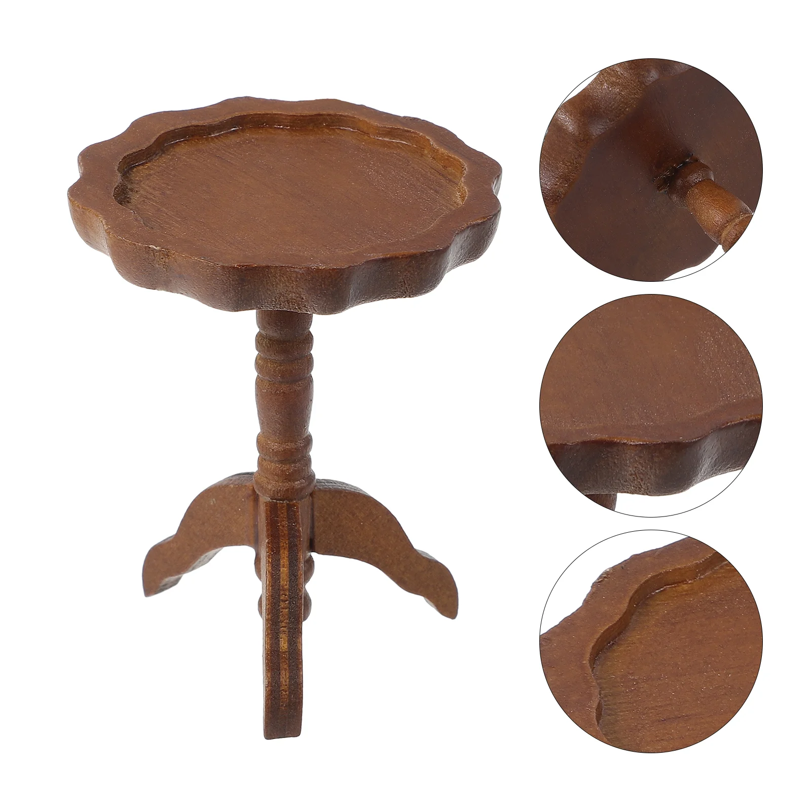 

House Table Model Mini Accessories Miniature Furniture Adorn Bookcase Wooden