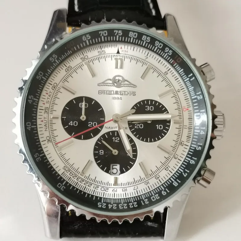 

Часы наручные Navitimer Мужские кварцевые, брендовые Смарт-часы с кожаным ремешком, коллекция 70-летия