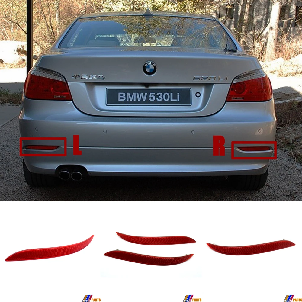 Fit 07-10 BMW5 E60 LCI Sedan 520i 523i 528i 528xi 535i 535xi 550i 530xi 535d 540i 530i 530xd REAR Reflector Fit 07-10 BMW5 E60 LCI Sedan 520i 523i 528i 528xi 535i 535xi 550i 530xi 535d 540i 530i 530xd REAR Reflector