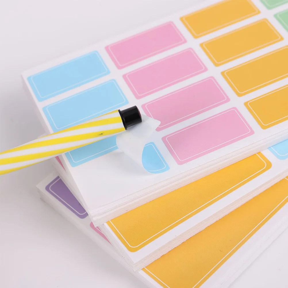 

40 Sheets of Household Sticky Classification Labels Marking Label Stickers