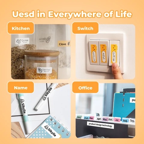 Принтер этикеток Phomemo Q30, термопринтер для этикеток, аналогичный как этикетировочная машина P15 D110 D110M, беспроводной Bluetooth с наклейкой для этикеток