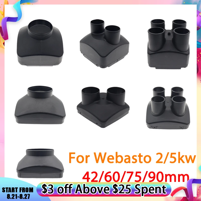 

42/60/75/90mm Air Outlet Vent Cover For 2KW / 5KW Air Diesel Parking Heater Parts For Webasto Heater For Car Truck Bus Caravan