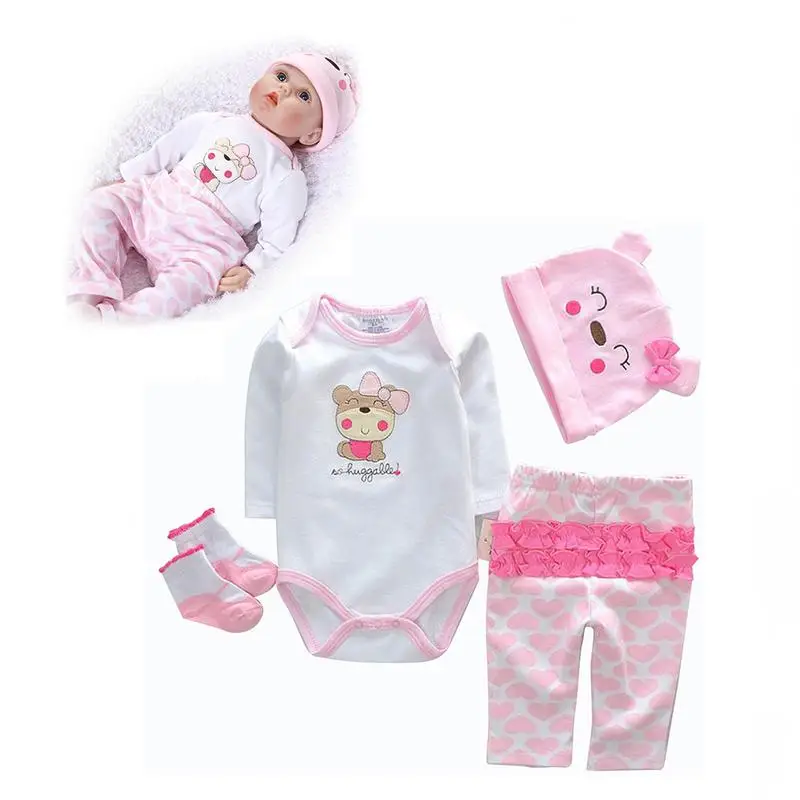 

Наряды для кукол новорожденных, аксессуары для кукол, Одежда для кукол 20-22 дюйма, подходящая кукла и одежда для девочек, наряды для девочек