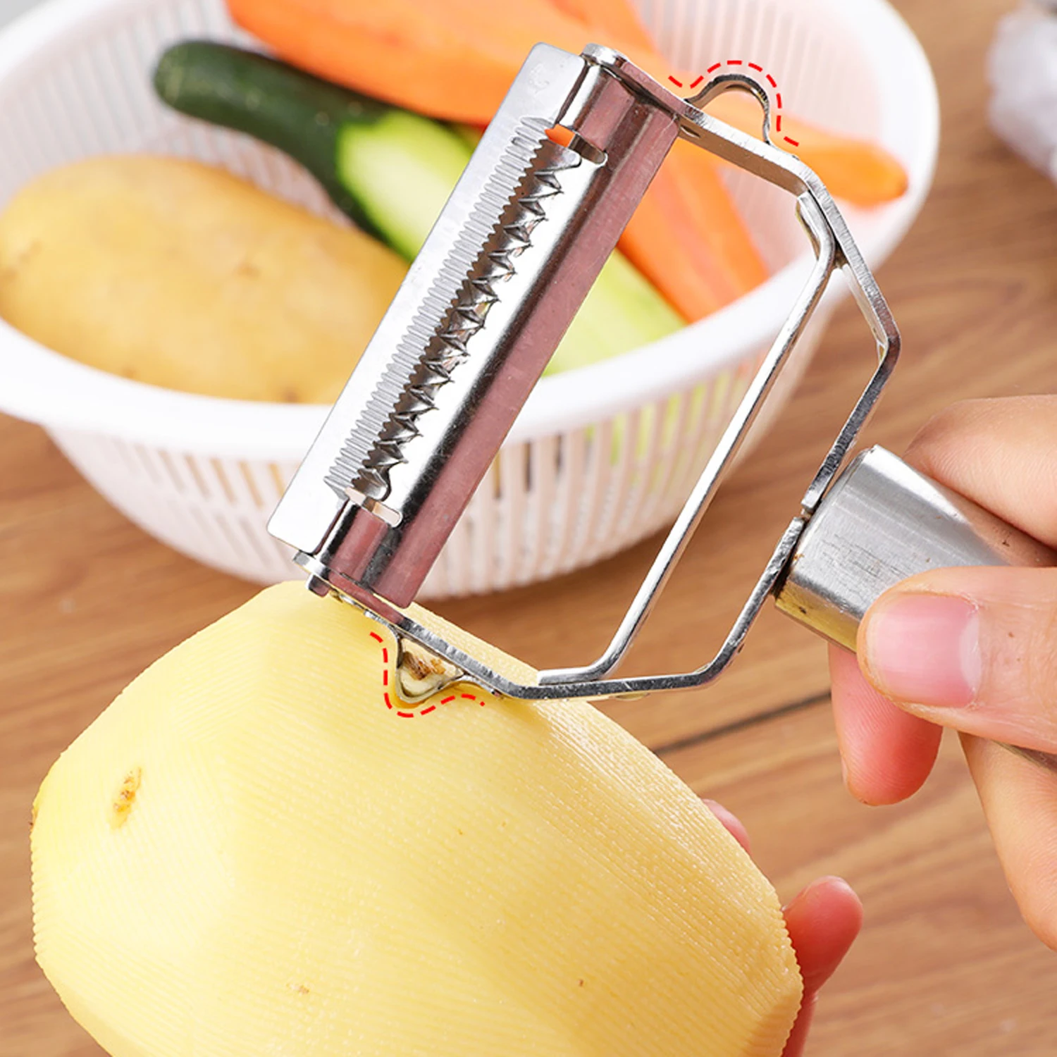 Многофункциональная Овощечистка из нержавеющей стали терка для картофеля