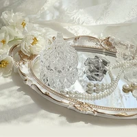 european decorative plate storage tray oval plate rotary candy decor tray jewelry displaymirror decorative make up mirror