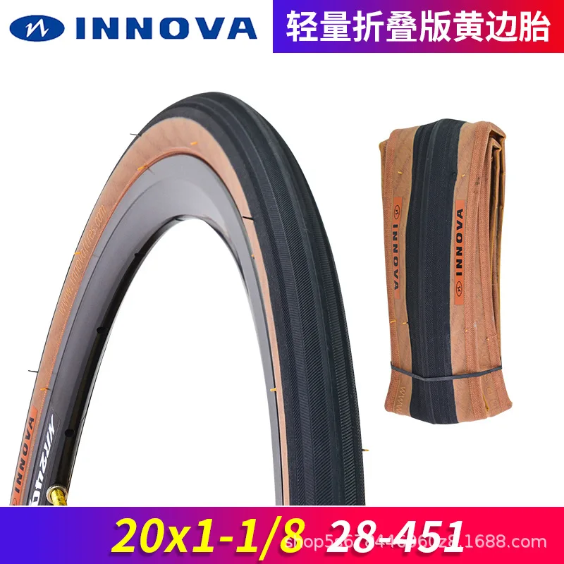 Innova INNOVA 20*1-1/8 451 Складная желтая внешняя шина малого диаметра легкая |