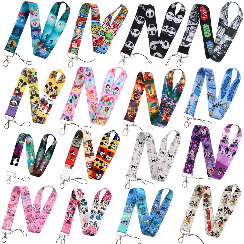 Брелок LB2104 Disney Микки Маус ремешки на шею для ключей удостоверения личности