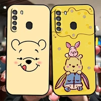 disney winnie the pooh phone case for samsung galaxy a01 a02 a10 a10s a31 a22 a20 4g 5g back soft coque funda silicone cover