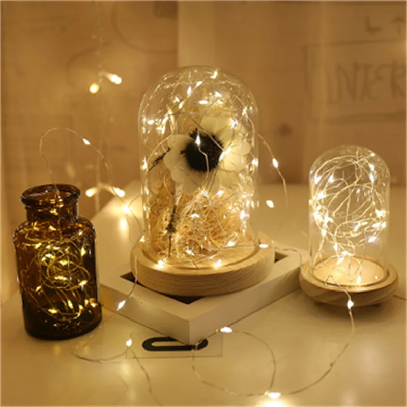 

1m 2m 3m 5m 10m LED Battery Box LED Strip Light Wedding Decoration for Home Baby Shower Party Decoration Christmas Garland Natal