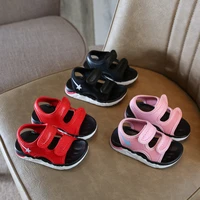 childrens soft stretch fabric sports sandals baby and toddler red beach shoes girls pink boys black non slip sandalias