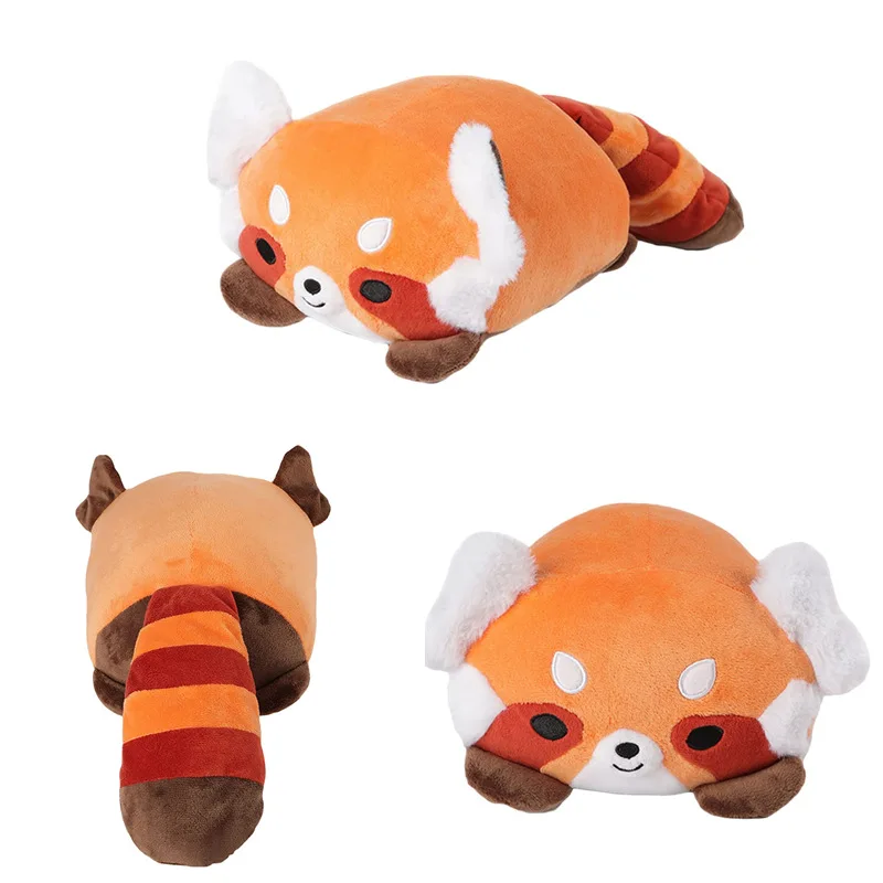

25cm Turnings Red Plush Toys Kawaii Anime Panda Plushies Pillow Stuffed Animals Bear Doll Girl Soft Toy for Children Kids Gift