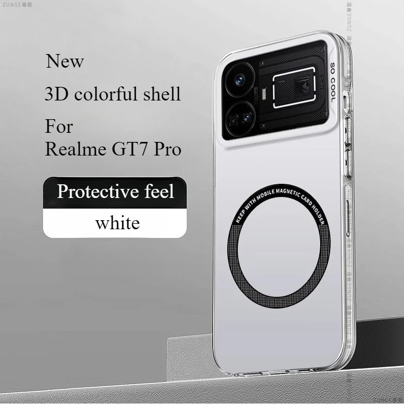 Чехол для Realme GT7 Pro красочный магнитный акриловый чехол приятный кожи GT 7