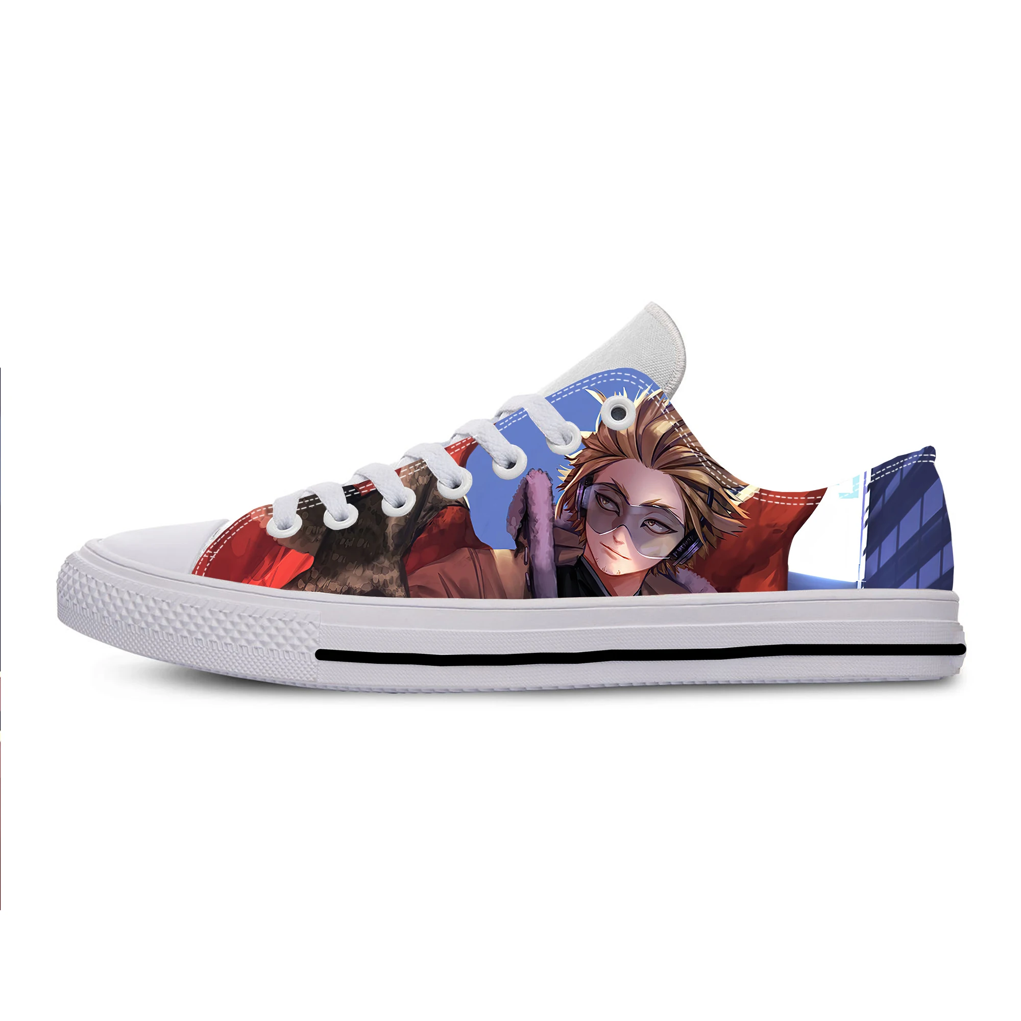 

Japanese Anime My Hero Academia Hawks Takami Keigo Casual Cloth Shoes Low Top Lightweight Breathable 3D Print Men Women Sneakers