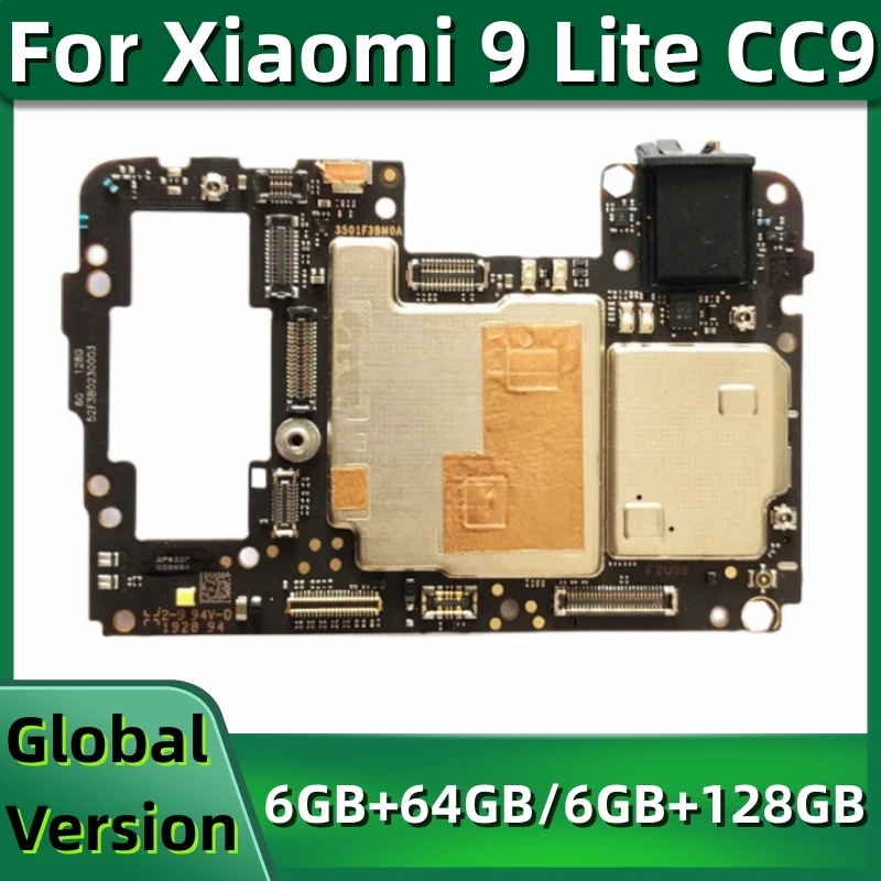 Enlarge Original Unlocked Mainboard MB For Xiaomi Mi 9 Lite CC9 Motherboard 64GB 128GB Logic Circuits Main Board Global Version