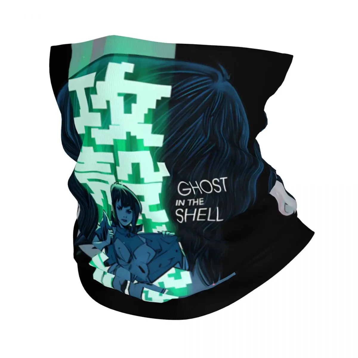 Призрак в Ракушке. Аниме. Красочный. Бандана для шеи с принтом мотоциклетный