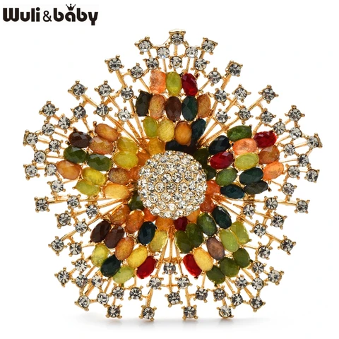 Wuli&baby цветочные броши