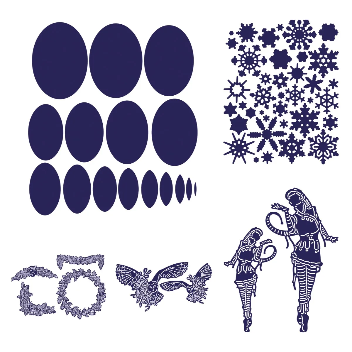 

The Enchanted Elf Snowflake Metal Cutting Dies For Diy Scrapbook/photo Album Decor Embossed Paper Cards 2023 New