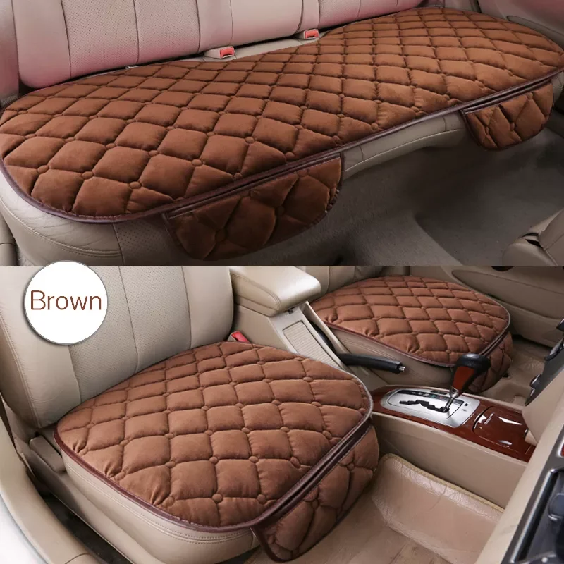 

Fabric Car Seat Cover Four Seasons Front Rear Flax Cushion Breathable Protector Mat Pad Auto accessories Universal Size