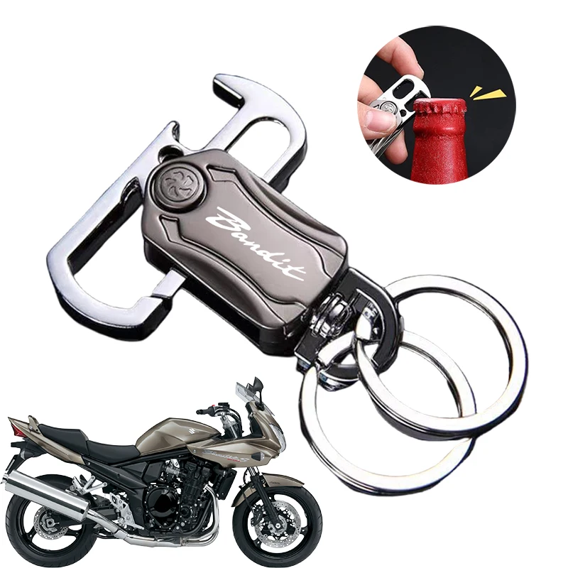 

Bottle Opener Keyring MultiFunction Keychain Fingertip Gyro Spiner Gyro Anxiety Relief Portable For BANDIT GSF 1250 S 1250 1200