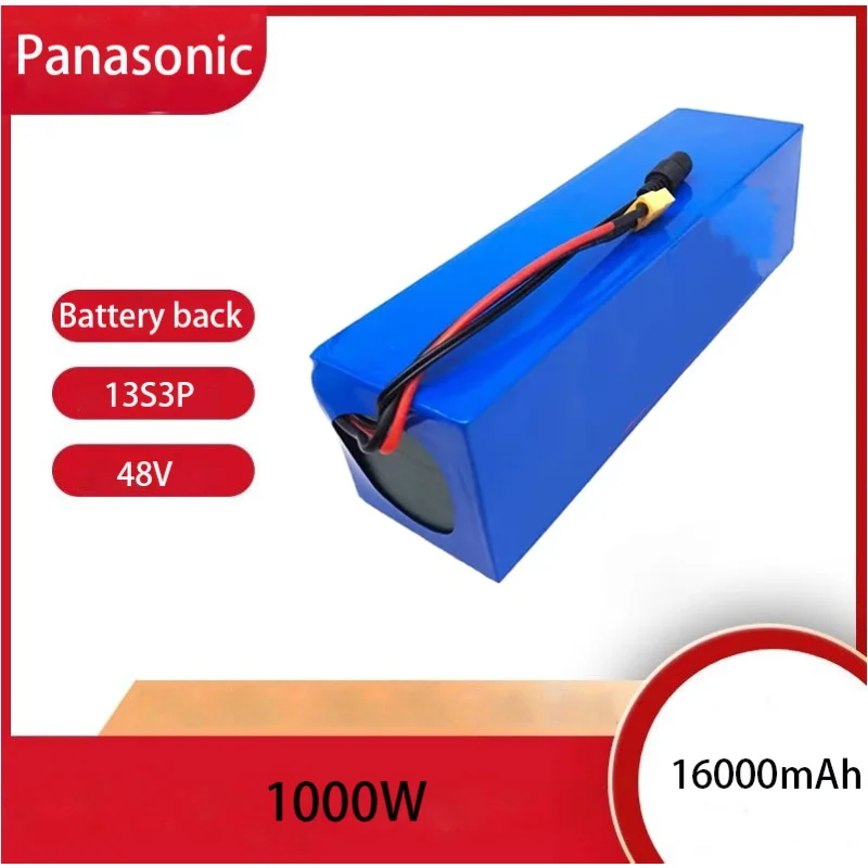 

Аккумулятор Panasonic 48 в 10 Ач 13s3p высокой мощности 18650, Электромобиль, электромотоцикл, аккумулятор «сделай сам», защита BMS + зарядное устройство 2 А