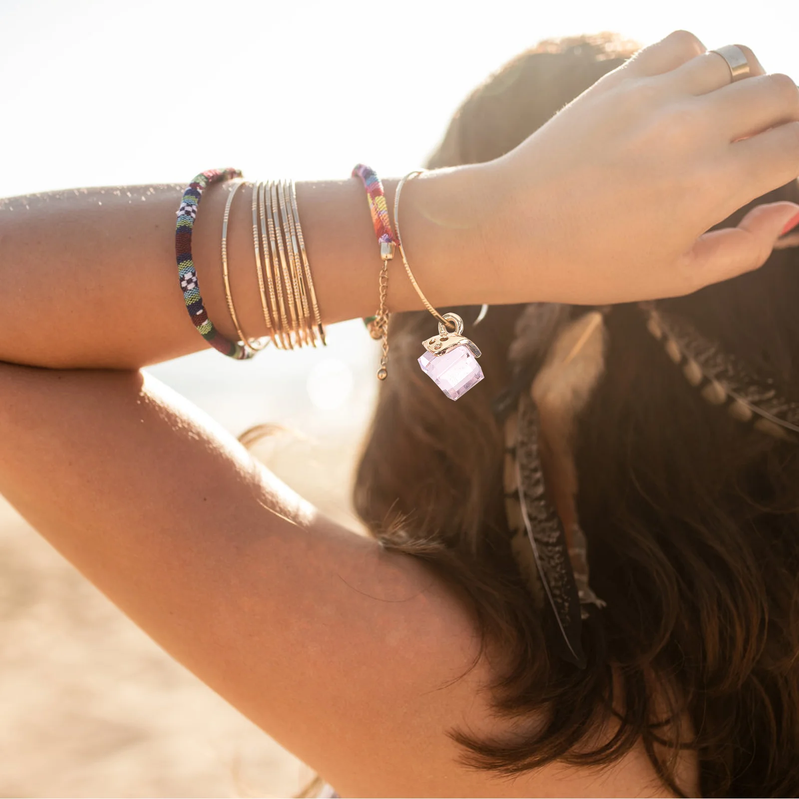 40 Pcs Crystal Necklace Small Making Supplies Bracelet Earring Charms Popularity DIY Jewelry Alloy Zinc Earrings