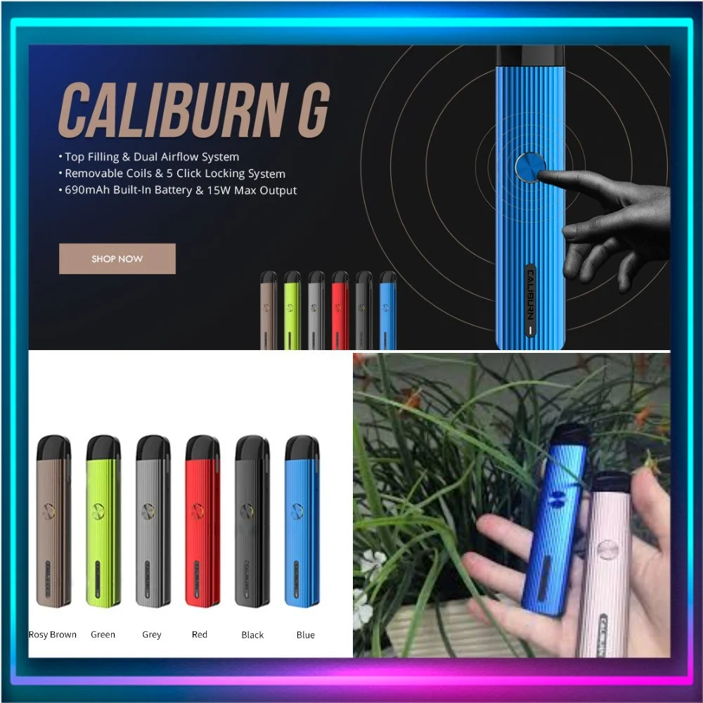 

100% Original Uwell Caliburn G Pod Mod Starter Kit 2ml Occ Cartridge