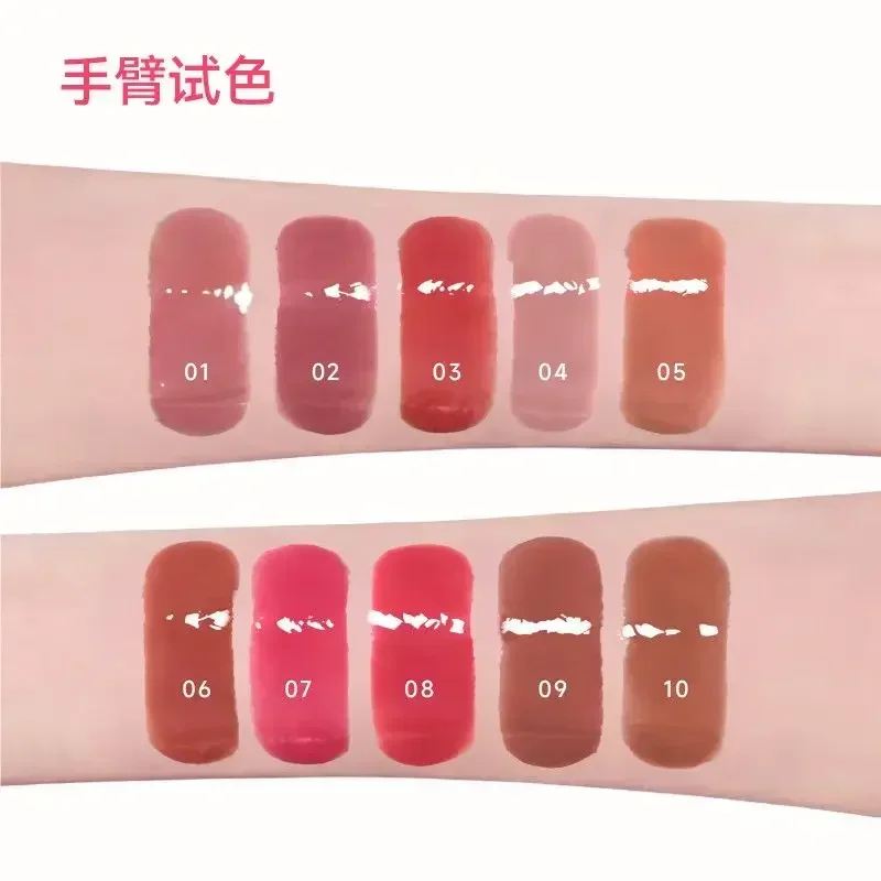 Двухсторонняя глянцевая зеркальная водостойкая матовая губная помада AZTK