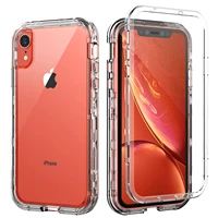 skylmw transparent silicone iphone xr case heavy duty shock absorption protection high impact resistant sturdy armor protective