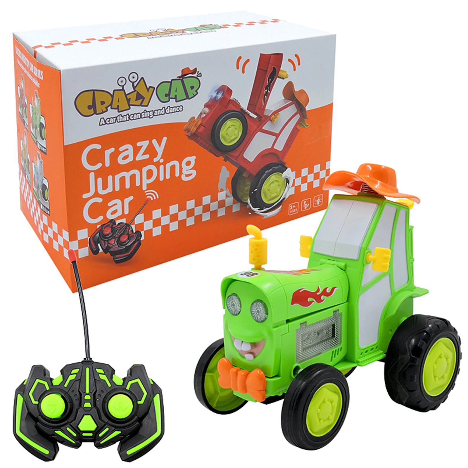 Электрический Сумасшедший прыгающий автомобиль трюковый игрушка со звуком