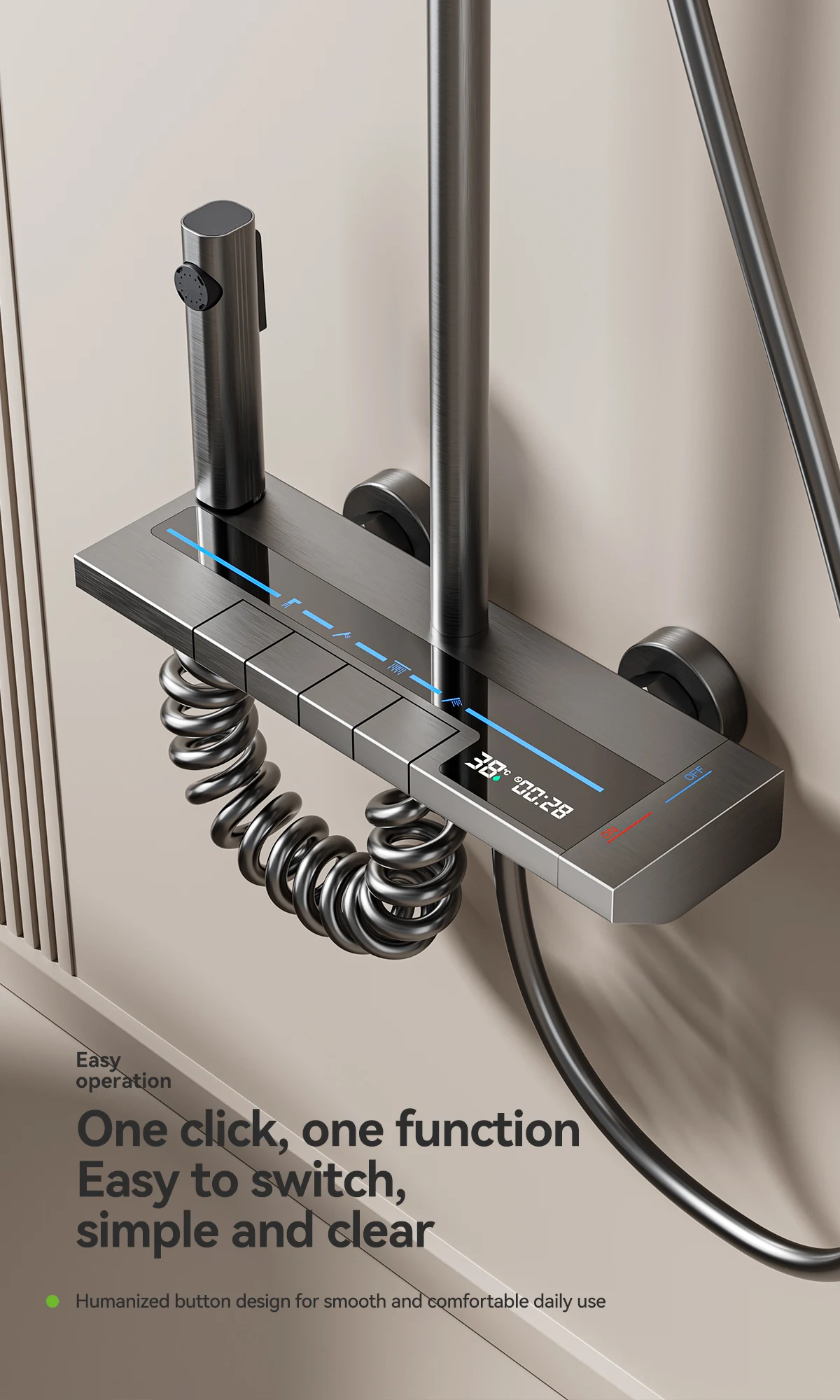 Рисунок 5 - Набор для душа из алюминия с цифровым дисплеем