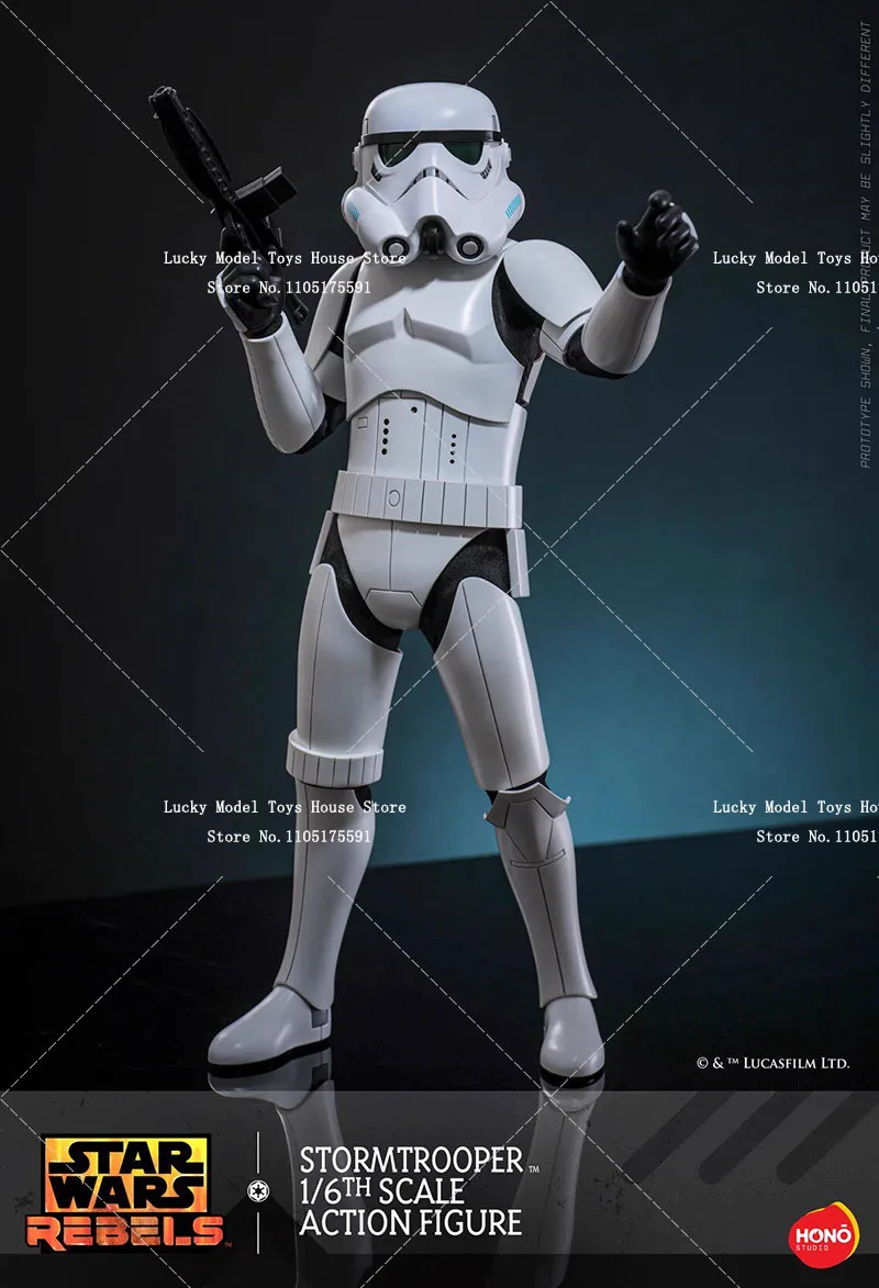 Фото HotToys HT HS08 1/6 Фигурка солдата-штурмовика с белым шлемом, модель из Star Wars Rebels, 12 дюймов, высокодетализированная №2
