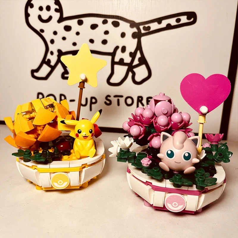 Строительный блок Keeppley Pokemon Пикачу Чармандер Сквиртл Растение в горшке Jigglypuff