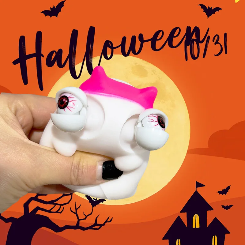 Креативная забавная игрушка для выжима глаз зеленый гусеница щепотка игрушки