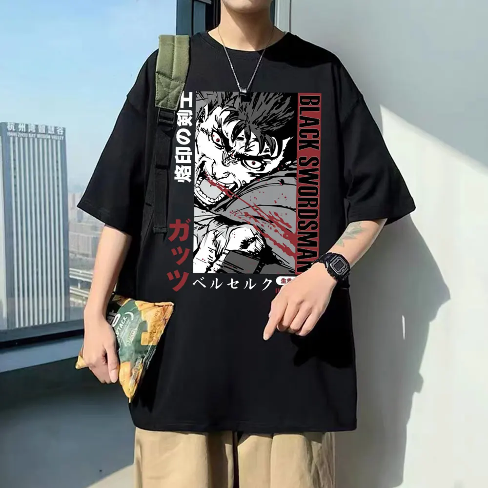 

Anime Berserk Guts Swordsman Casca Sacrifice Zodd Tshirt Men Women Casual Vintage Loose T Shirt Mens Oversized Cotton Streetwear