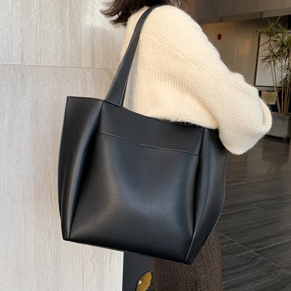 

New hit Hot Sale Trend Women Large Capacity Kawaii Totes For Women High Quality PU Leather Shoulder Bags Ladies
