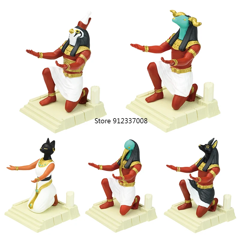 

Yell Genuine Gashapon Gacha Capsule Toy Ancient Egypt God Figure Shelving Pen Holder Figurine Table Ornaments