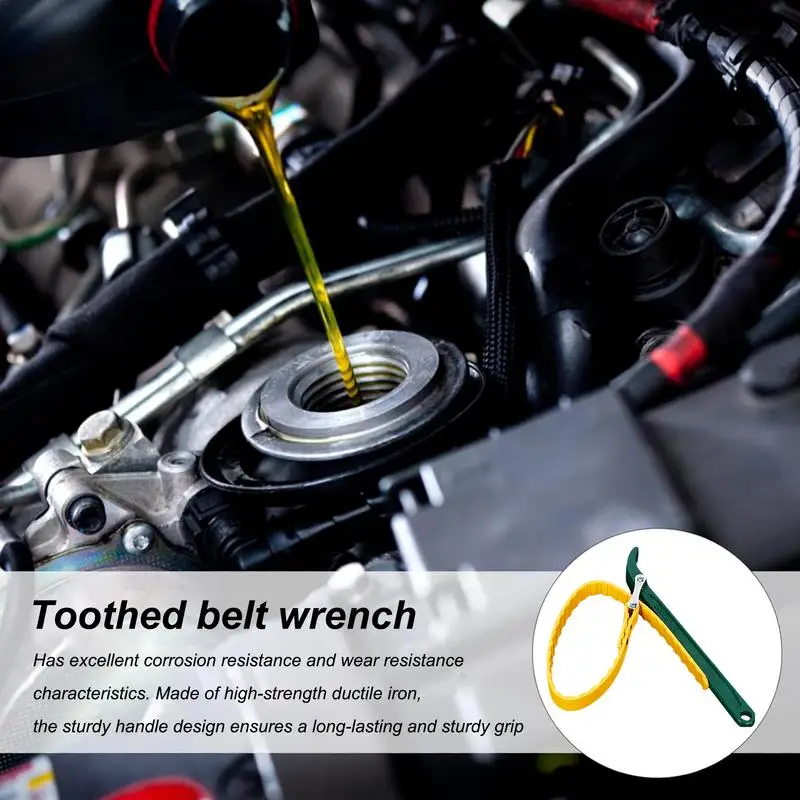 Разводной ключ для ремня Регулируемый ременный Ключ зубчатого масляного фильтра