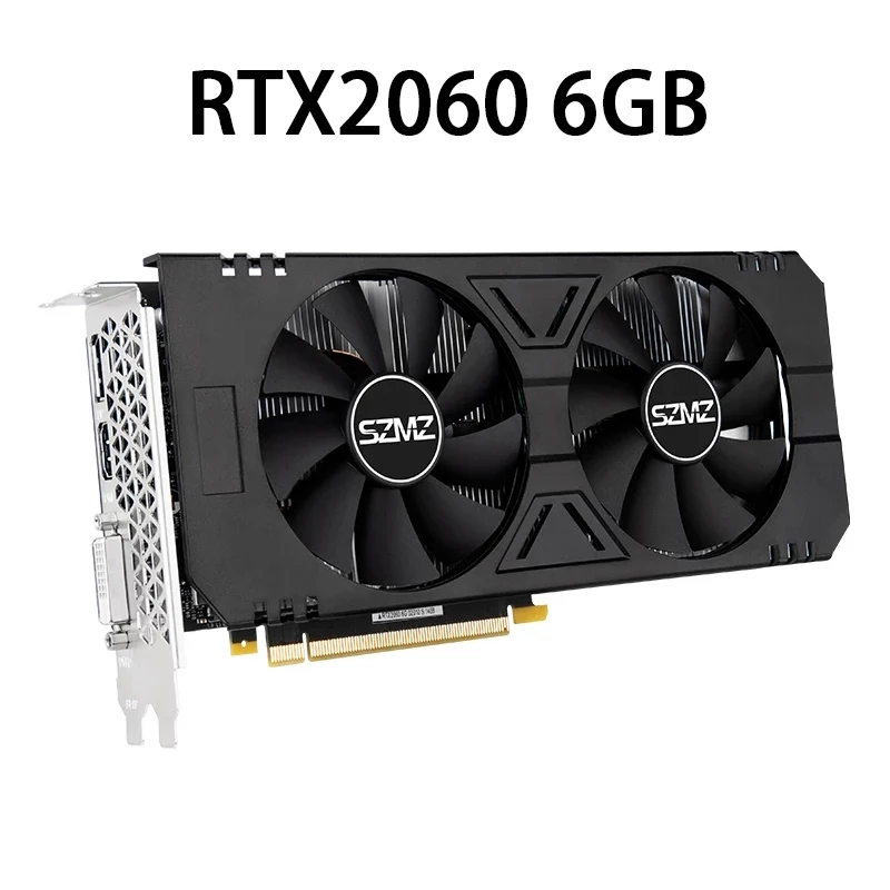 

Graphics Cards RTX 2060 6GB GDDR6 192bit PCI Express 3.0 x 16 Video Cards GPU DUAL RTX2060 Gaming Graphic Card For Desktop