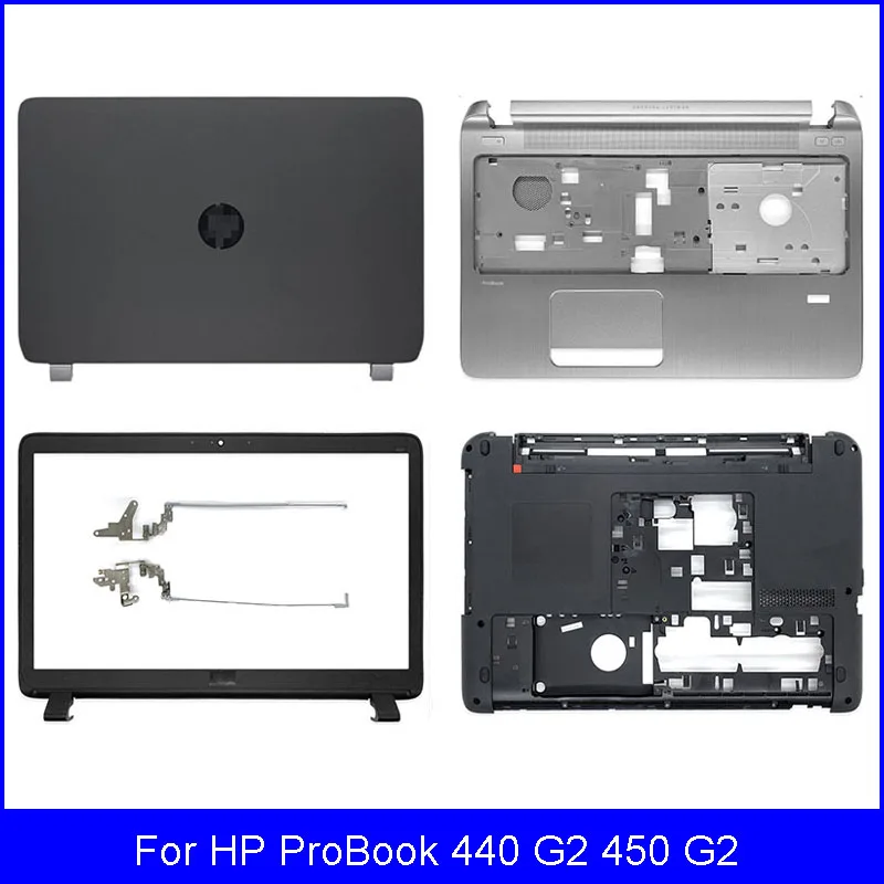 

NEW Laptop LCD Back Cover For HP ProBook 440 G2 450 G2 Front Bezel Palmrest Upper Case Bottom Case Hinges A B C D Cover Black