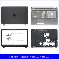 new laptop lcd back cover for hp probook 440 g2 450 g2 front bezel palmrest upper case bottom case hinges a b c d cover black